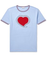 Dries Van Noten - Slim-Fit Appliquéd Printed Cotton-Jersey T-Shirt - Lyst