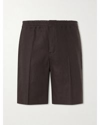 ZEGNA - Oasi Straight-Leg Linen Shorts - Lyst