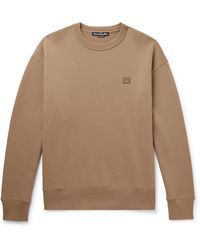 Acne Studios - Fonbar Logo-appliquéd Cotton-jersey Sweatshirt - Lyst