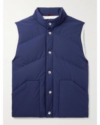 Brunello Cucinelli - Quilted Shell Down Gilet - Lyst
