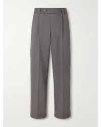 mfpen - Patch Straight-Leg Wool-Twill Trousers - Lyst