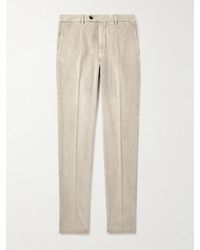 Incotex - Straight-Leg Cotton-Blend Corduroy Trousers - Lyst