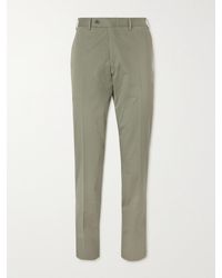 Canali - Kei Slim-fit Tapered Stretch-cotton Twill Suit Trousers - Lyst