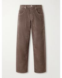 Agolde - Fusion Straight-Leg Cotton-Corduroy Trousers - Lyst