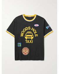 Bode - Discount Taxi T-Shirt aus Baumwoll-Jersey mit Applikationen und Print - Lyst
