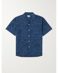 Hartford - Camp-collar Bandana-print Cotton Shirt - Lyst