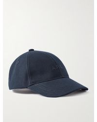 A.P.C. - Charlie Logo-embroidered Cotton-canvas Baseball Cap - Lyst