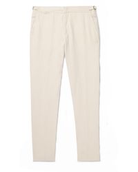 Orlebar Brown - Griffon Tapered Linen Trousers - Lyst