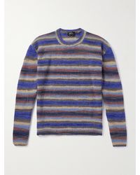 A.P.C. - Bryce Striped Brushed-knit Sweater - Lyst