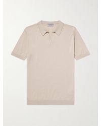 John Smedley - Noah Sea Island Cotton Polo Shirt - Lyst