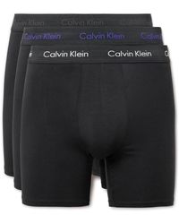 Calvin Klein - Three-pack Stretch-cotton Boxer Briefs - Lyst
