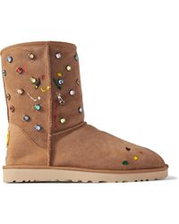 UGG - Gallery Dept. Classic Short Regenerate Shearling-lined Embellished Suede Boots - Lyst