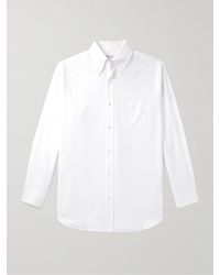 Loro Piana - Hemd aus Baumwoll-Oxford mit Button-Down-Kragen - Lyst