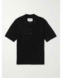 Corridor NYC - Pointelle-knit Pima Cotton Polo Shirt - Lyst