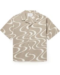 FRAME - Camp-collar Printed Organic Cotton Shirt - Lyst