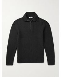 Altea - Camionair Wool-blend Half-zip Sweater - Lyst