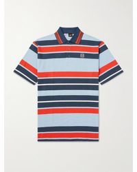 Loewe - Paula's Ibiza Striped Cotton And Linen-blend Piqué Polo Shirt - Lyst
