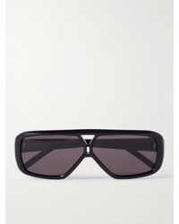Saint Laurent - New Wave Aviator-style Acetate Sunglasses - Lyst