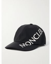 Moncler - Logo-Print Shell Baseball Cap - Lyst