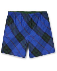 Burberry - Straight-leg Mid-length Checked Swim Shorts - Lyst