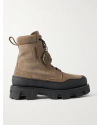Moncler - Peak Path Suede Lace-Up Boots - Lyst