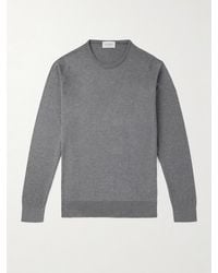John Smedley - Hatfield Sea Island Cotton Sweater - Lyst