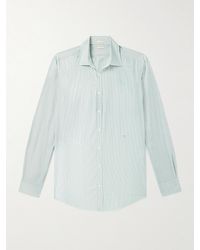 Massimo Alba - Genova Hemd aus gestreifter Baumwollpopeline - Lyst