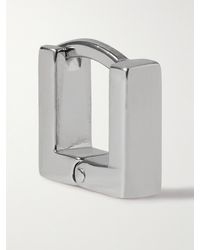 Miansai - Scatola Huggie Logo-engraved Sterling Silver Single Hoop Earring - Lyst