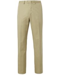 Caruso - Aida Tapered Cotton And Linen-blend Suit Trousers - Lyst