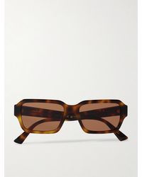 Gucci - Rectangular-Frame Recycled-Acetate And Enamelled-Tone Sunglasses - Lyst