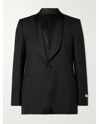 Canali - Satin-trimmed Wool And Mohair-blend Tuxedo Jacket - Lyst