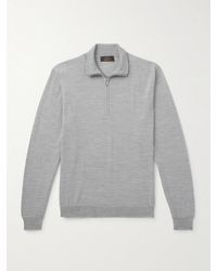 Incotex - Slim-Fit Flexwool Half-Zip Sweater - Lyst