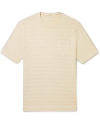 Massimo Alba Striped Slub Cotton-jersey T-shirt - Natural