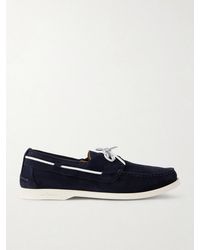 Kiton - Suede Boat Shoes - Lyst