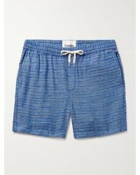 Corridor NYC - Surf Straight-leg Striped Cotton-blend Jacquard Drawstring Shorts - Lyst
