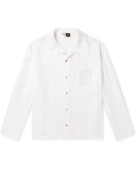 Loewe - Paula's Ibiza Broderie Anglaise-trimmed Linen Shirt - Lyst