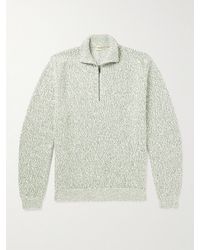 Massimo Alba - Ribbed Cotton Half-Zip Sweater - Lyst