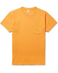 Velva Sheen - Slim-fit Mélange Cotton-blend Jersey T-shirt - Lyst