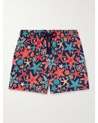 Vilebrequin - Moorise Straight-leg Mid-length Printed Recycled Swim Shorts - Lyst