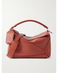 Loewe - Puzzle Featherlight Large Leather Messenger Bag - Lyst