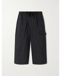 Lemaire - Straight-Leg Cotton-Blend Cargo Shorts - Lyst