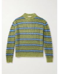 Marni - Gestreifter Pullover aus einer Mohairmischung - Lyst