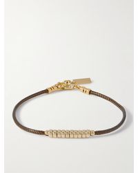 Eliou - Alik Gold-plated And Cord Bracelet - Lyst