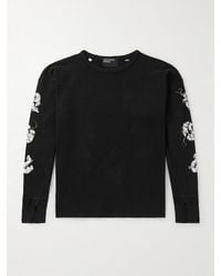 Enfants Riches Deprimes - Rats Breed Cropped Distressed Printed Cotton T-Shirt - Lyst