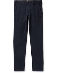 Incotex - Slim-fit Tapered Stretch-cotton Trousers - Lyst