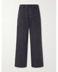 Orslow - Summer Fatigue Straight-leg Cotton Trousers - Lyst