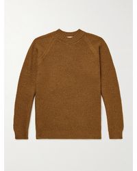 John Smedley - Textured-Knit Wool Sweater - Lyst