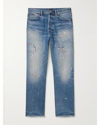 Polo Ralph Lauren - Gerade geschnittene Jeans mit Farbspritzern - Lyst