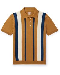Baracuta - Striped Cotton Polo Shirt - Lyst