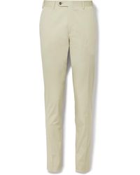 Canali - Kei Slim-fit Cotton-blend Suit Trousers - Lyst
